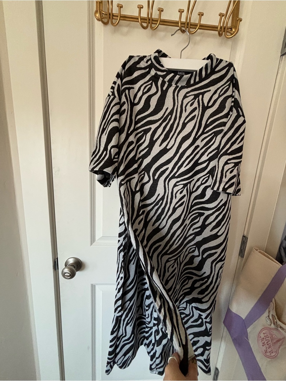 Dressed in Lala Leveled Up Zebra Playsuit - Picture 3 of 6